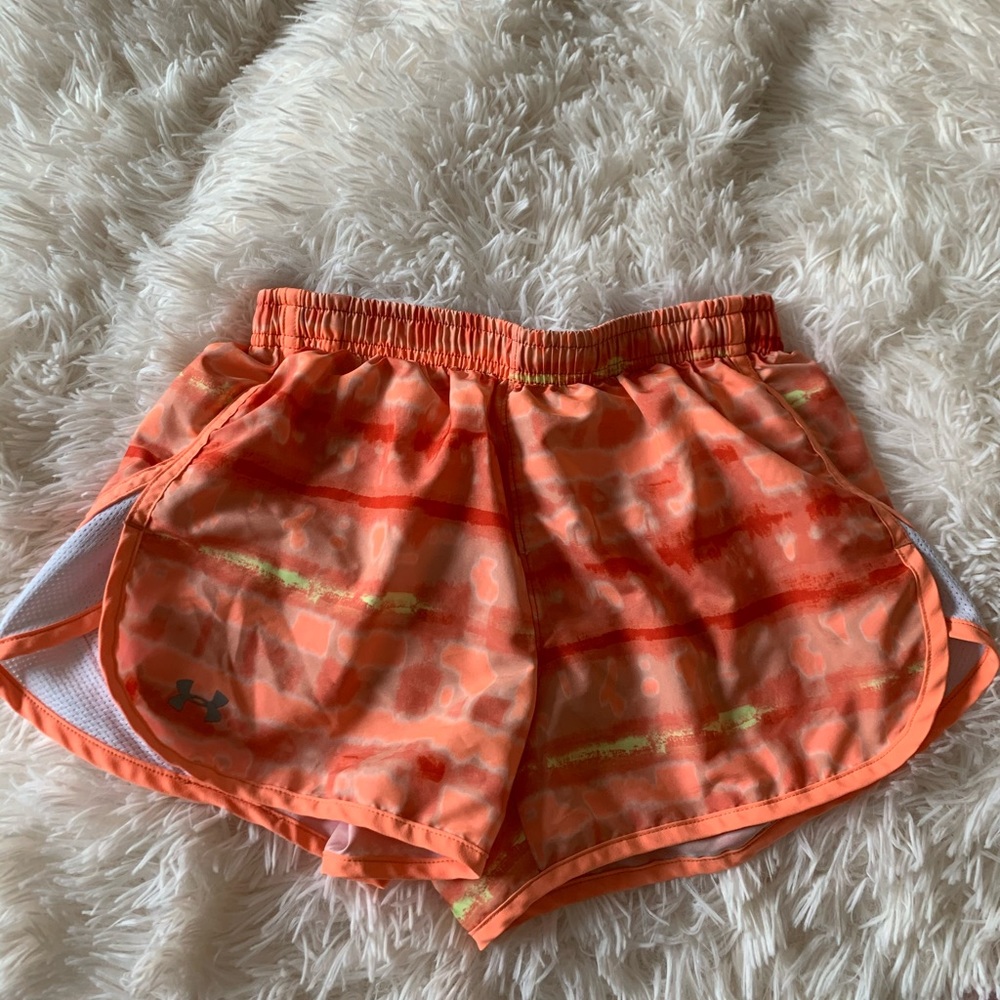 Under Armour Xsmall orange print shorts